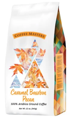 Fall Leaf - Caramel Bourbon Pecan 12oz Ground 4/cs