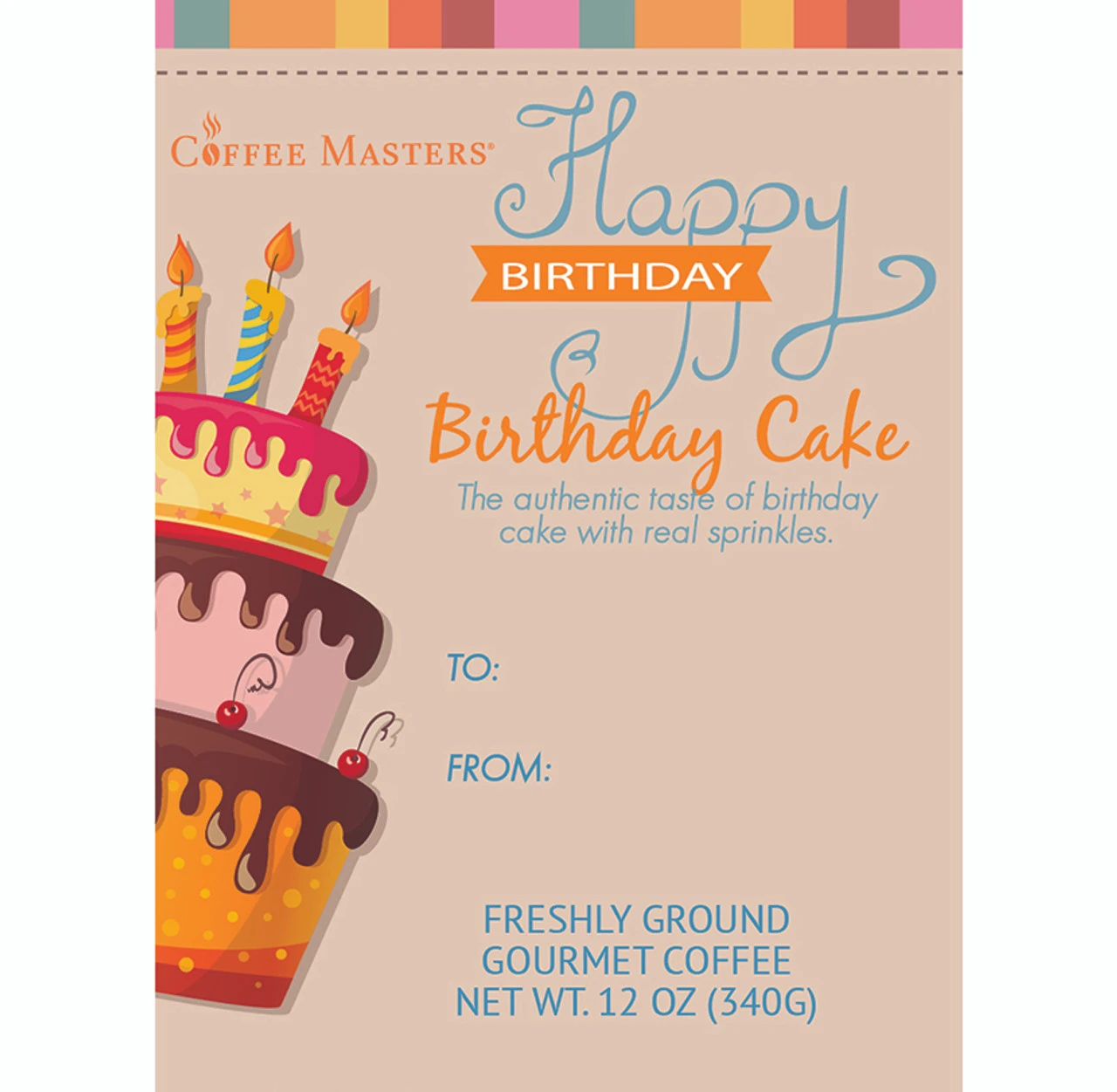 Happy Birthday-Birthday Cake 12oz Ground 4/cs 4 Happy Birthday-Birthday Cake 12oz Ground 4/cs - Image 2