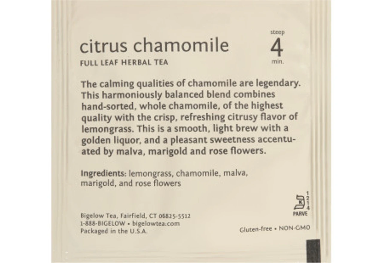 Steep Cafe Citrus Chamomile 50/cs 4 Steep Cafe Citrus Chamomile 50/cs - Image 2