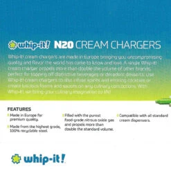 Whip-it! Cream Chargers (Case Of 24) -Coffee Whipit 1 57732.1666256113