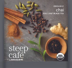 Steep Cafe Organic Chai 50/cs